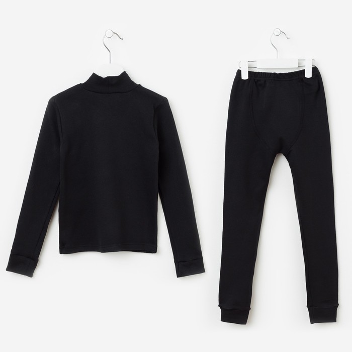 Комплект для мальчика 1260 (термобелье), чёрный, рост 110-116