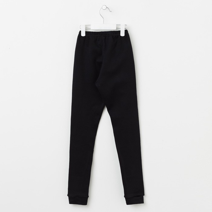 Леггинсы для девочки 1254 (термобелье), черный, рост 146-152