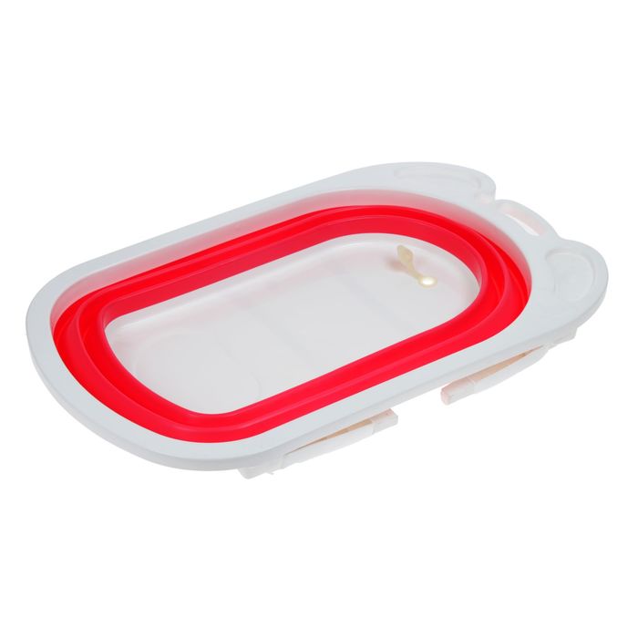 Ванночка детская складная, цвет красный УЦЕНКА