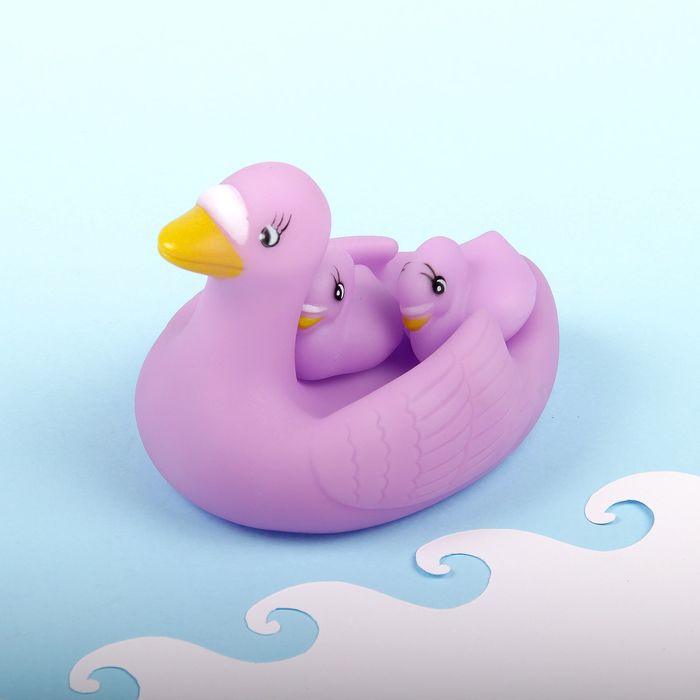 Набор для игры в ванне «Лебедь», 3 шт. УЦЕНКА