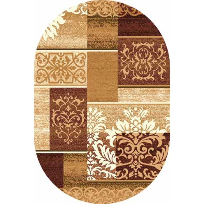 Ковёр БЦФ ПП LAGUNA d216, 1,8 × 2,5 м, овал, BEIGE