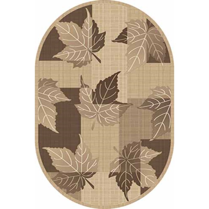 Ковёр Карвинг Хит-сет MEGA CARVING 4785, 1,5 × 2,3 м, овал, BEIGE