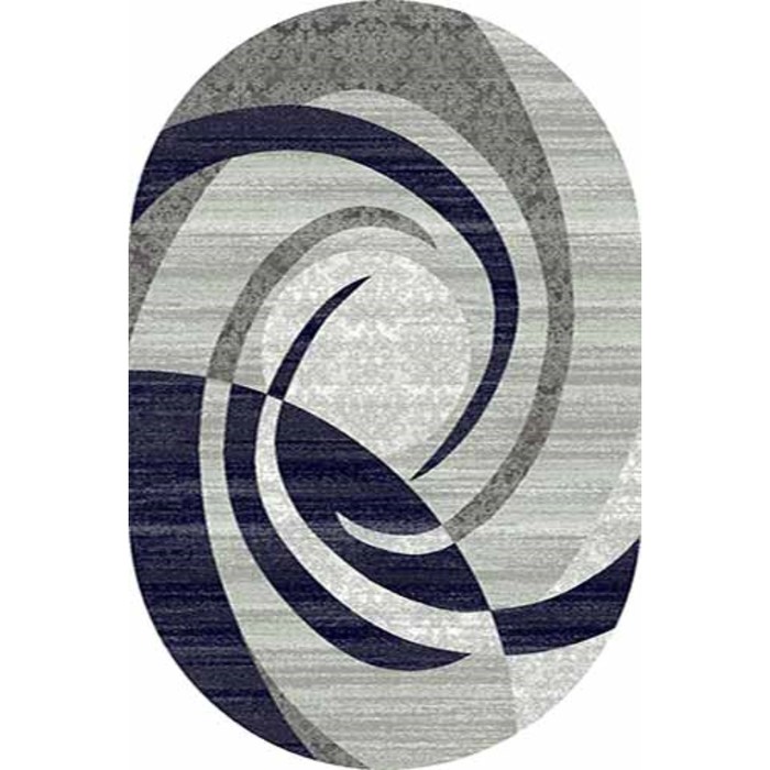 Ковёр Карвинг Хит-сет MEGA CARVING d264, 2 × 3 м, овал, GRAY