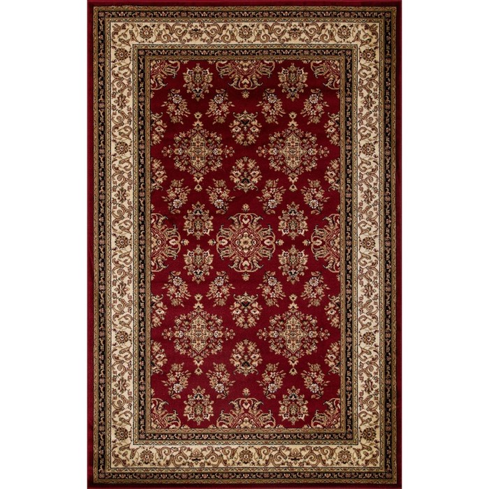 Ковёр Хит-Сет ПП OLYMPOS d064, 1 × 2 м, прямоугольный, RED