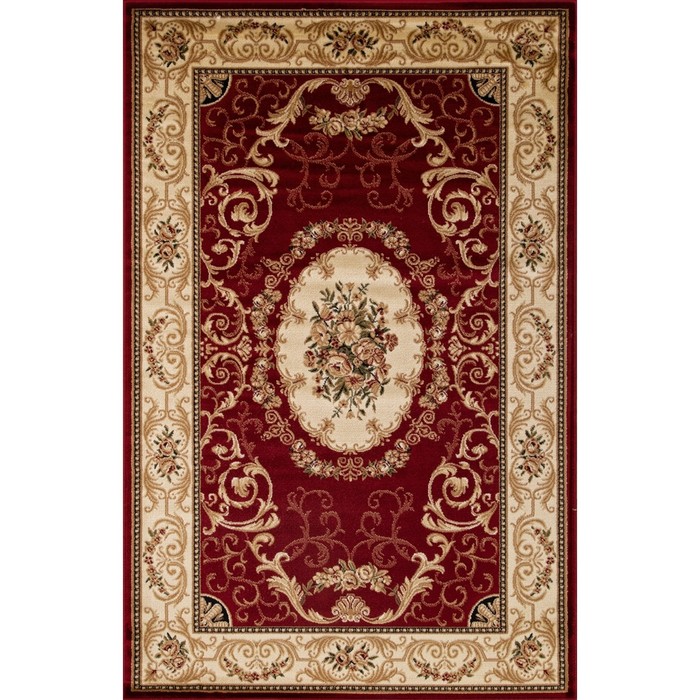 Ковёр Хит-Сет ПП OLYMPOS d066, 1 × 2 м, прямоугольный, RED