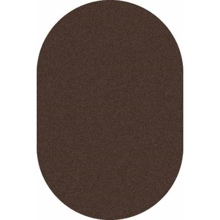Ковёр Фризе ПП PLATINUM t600, 1 × 2 м, овал, BROWN