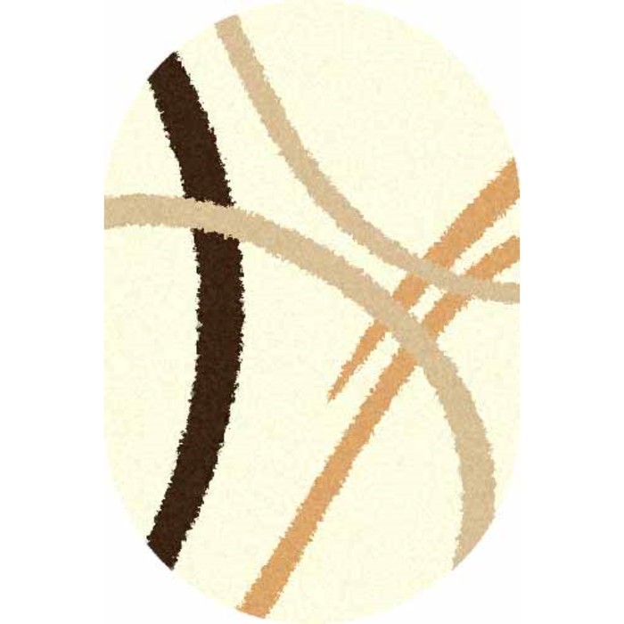 Ковёр SHAGGY ULTRA s606, 2 × 3 м, овал, CREAM