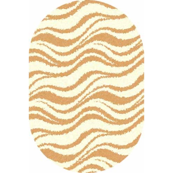 Ковёр SHAGGY ULTRA s609, 1 × 2 м, овал, CREAM-DARK BEIGE