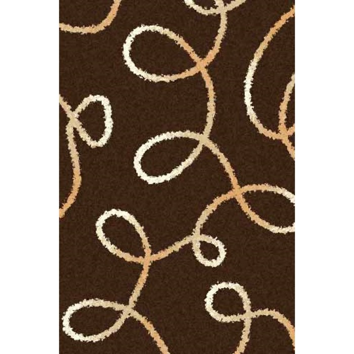 Ковёр SHAGGY ULTRA s612, 0,8 × 1,5 м, прямоугольный, BROWN