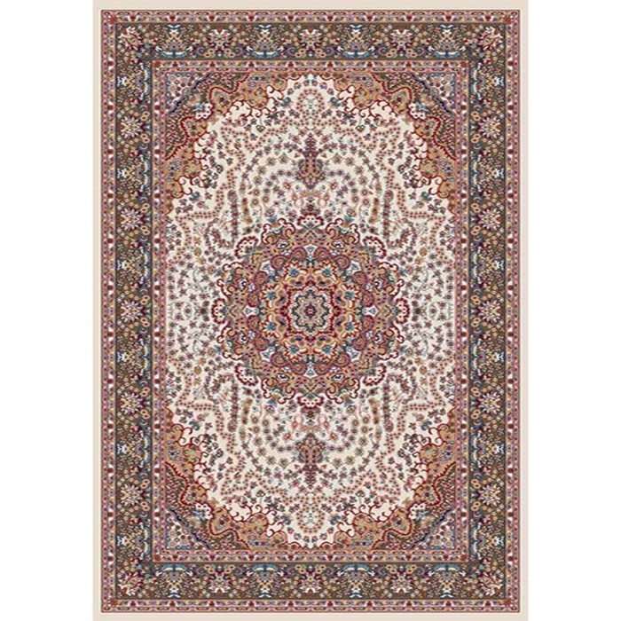 Ковёр Хит-Сет ПП SHAHREZA d202, 3 × 4 м, прямоугольный CREAM-BROWN