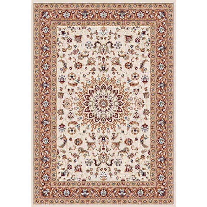 Ковёр Хит-Сет ПП SHAHREZA d210, 1 × 2 м, прямоугольный CREAM-TERRA