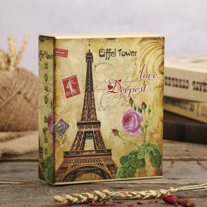 Фотоальбом на 40 фото 10х15 см "Города и автомобили" в коробке МИКС 17х14х5 см