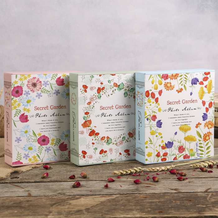 Фотоальбом на 40 фото 13х18 см "Сад цветов" в коробке МИКС 20,5х18х5 см