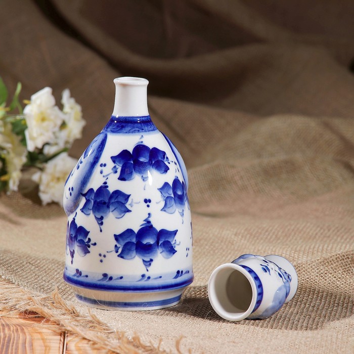 Штоф "Матрен", 0,5, гжель, фарфор