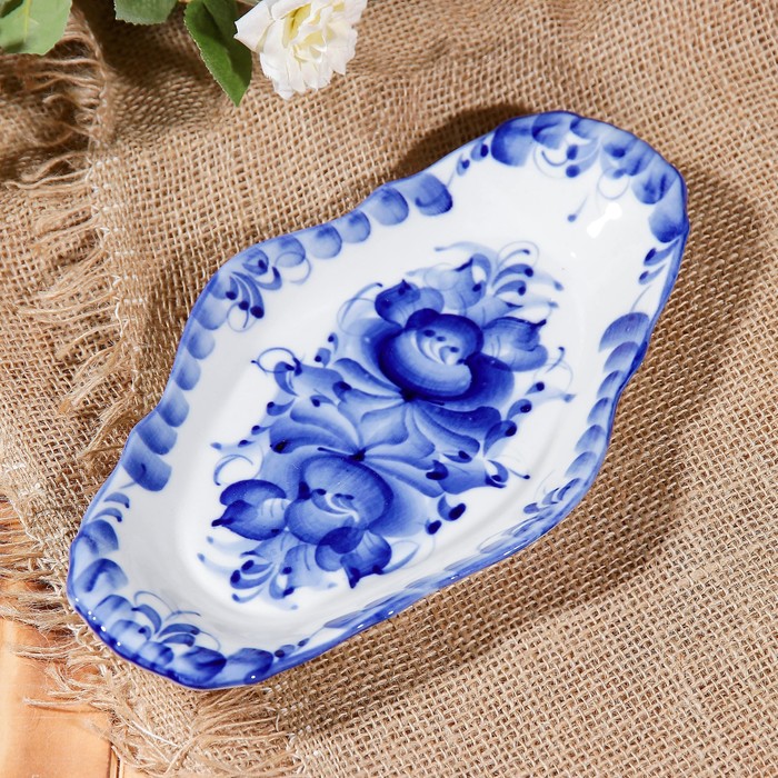 Лоток "Малый", гжель, фарфор, 1с