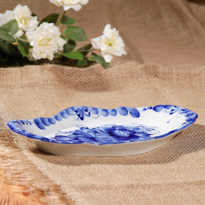 Лоток "Малый", гжель, фарфор, 1с