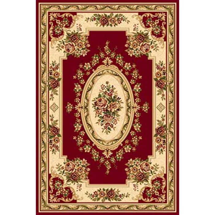 Ковёр Хит-Сет ПП VALENCIA d010, 0,8 × 1,5 м, прямоугольный, RED