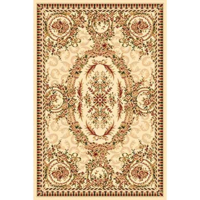 Ковёр Хит-Сет ПП VALENCIA d350, 0,8 × 1,5 м, прямоугольный, CREAM