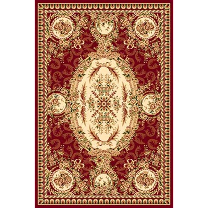 Ковёр Хит-Сет ПП VALENCIA d350, 0,8 × 1,5 м, прямоугольный, RED