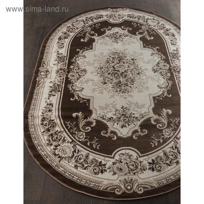 

Ковёр овальный Merinos Valencia Deluxe, размер 250x350 см, цвет brown mр
