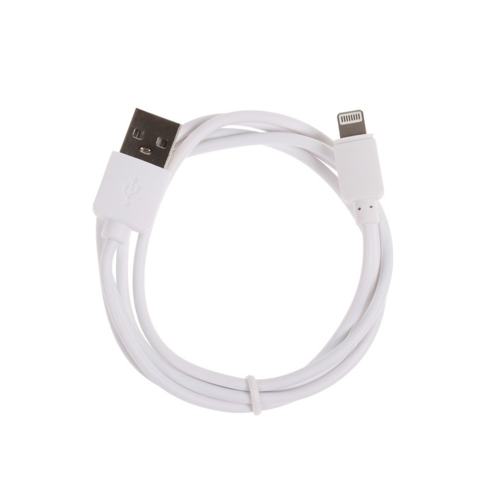 Провод для зарядки и передачи данных GAL 2619WT, USB - iPhone 5/6/7, 1 метр, белый