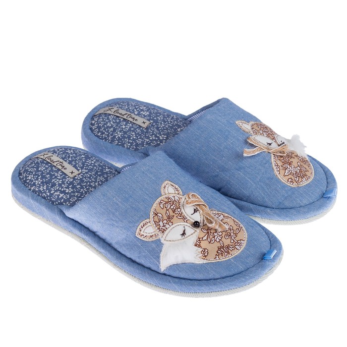 Тапочки женские арт. 2896 W-LMC-S (голубой) (р. 36)