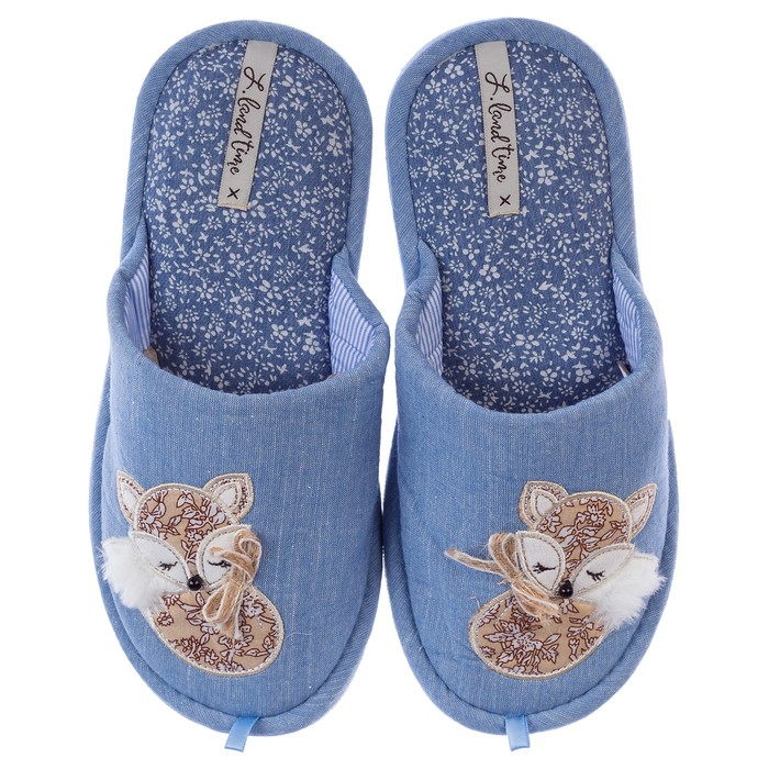 Тапочки женские арт. 2896 W-LMC-S (голубой) (р. 37)