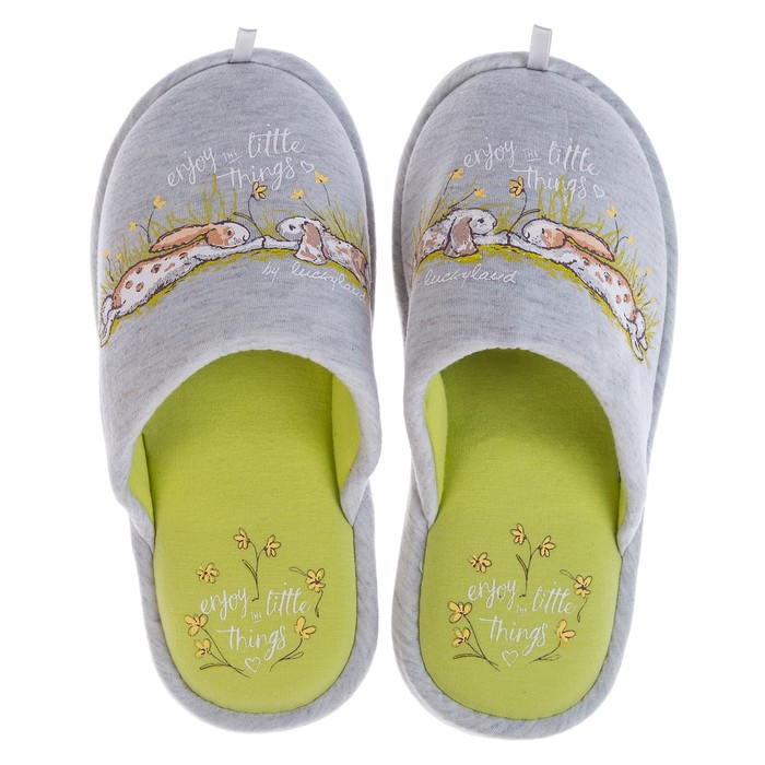 Тапочки женские арт. 3031 W-LMC-W (серый) (р. 40)