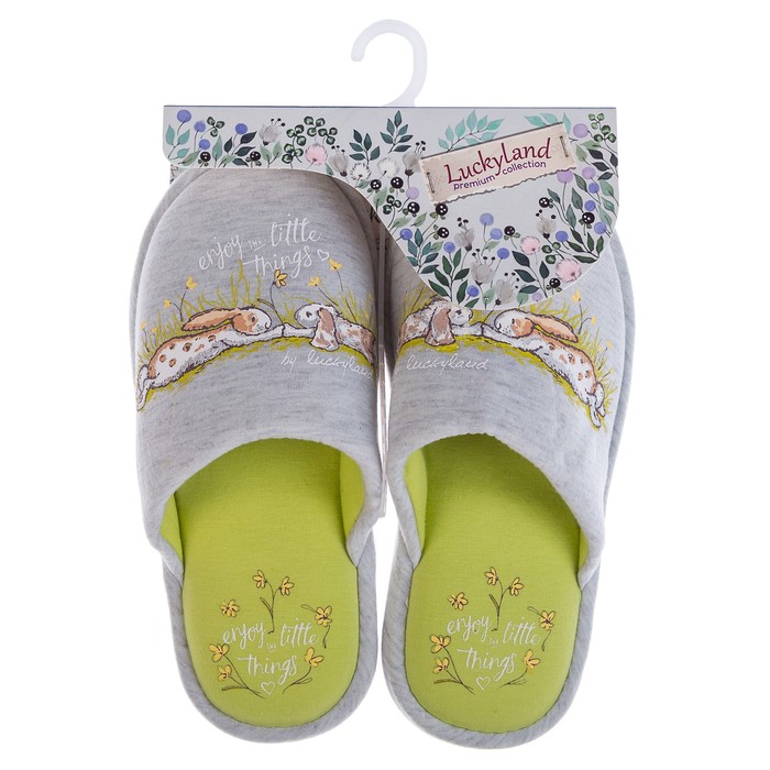 Тапочки женские арт. 3031 W-LMC-W (серый) (р. 41)