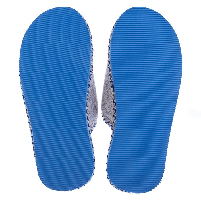 Тапочки женские арт. 3111 W-CH-C (серый/голубой) (р. 36)