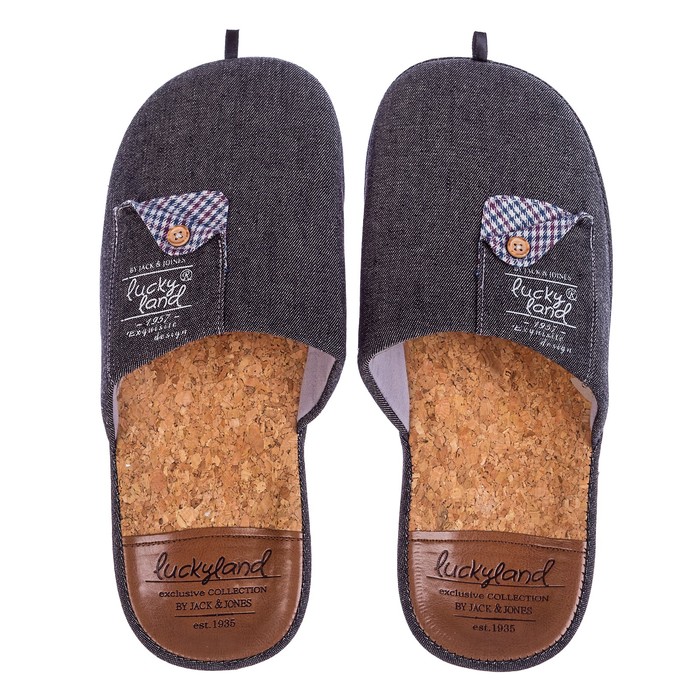 Тапочки мужские арт. 3093 M-ASC-W (чёрный) (р. 42)