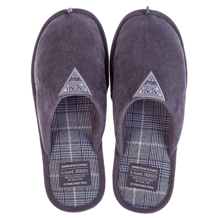 Тапочки мужские арт. 3143 M-CH-С (серый) (р. 42)