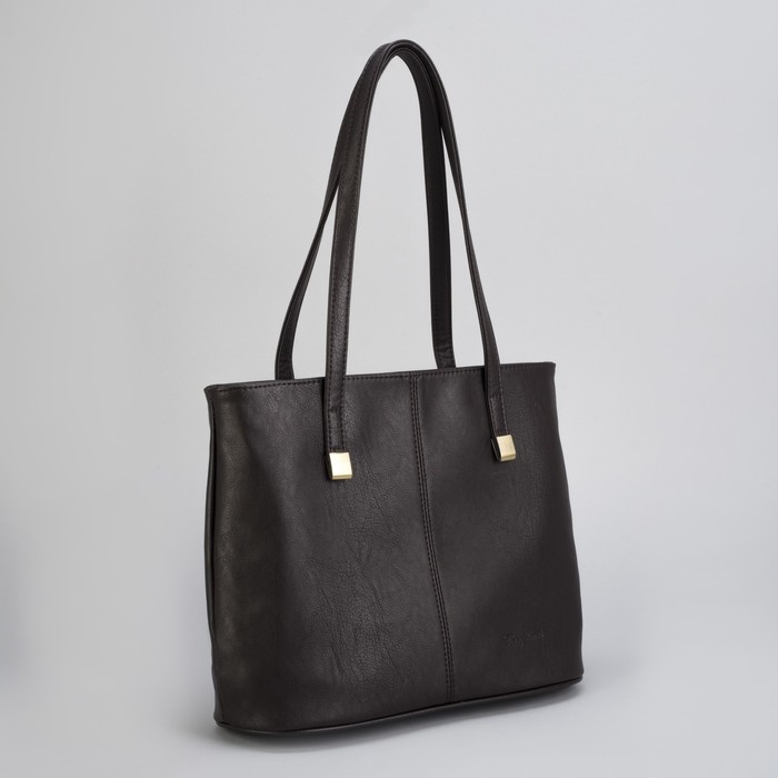 Сумка женская, отдел с перегородкой на молнии, наружный карман, цвет коричневый