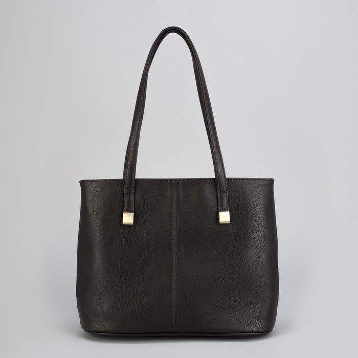 Сумка женская, отдел с перегородкой на молнии, наружный карман, цвет коричневый