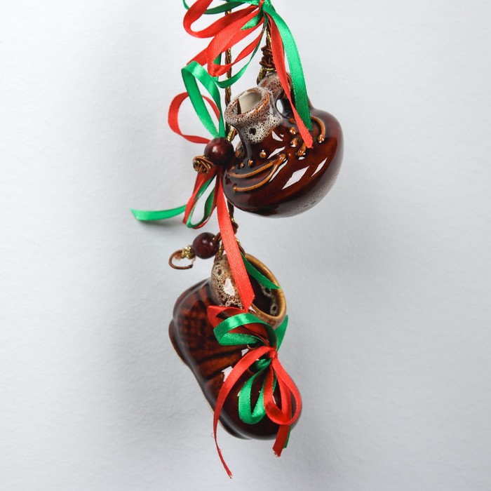 Оберег "Лепка" коричневый, пена