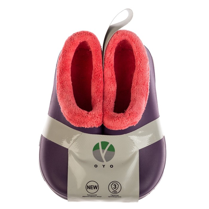 Галоши утепленные женские OYO, ЭВА, цвет фиолетовый, размер 40