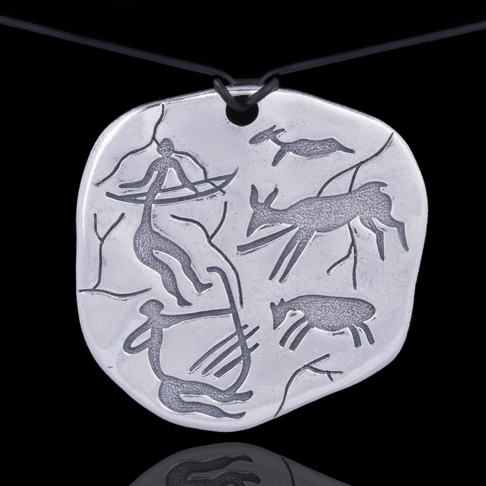 Кулон "Хололо", цвет чернёное серебро