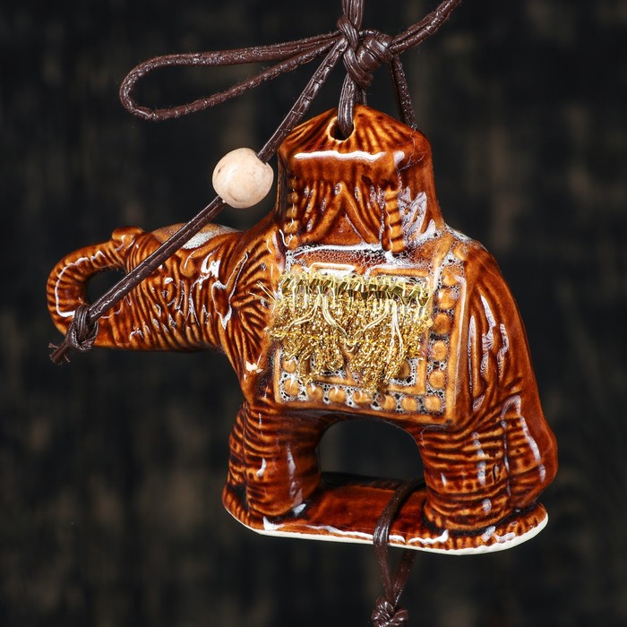 Оберег "Слон и два башмачка" микс