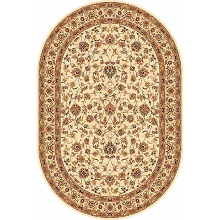 Ковёр Heat-set IZMIR 5471, 2 × 3 м, овал, CREAM