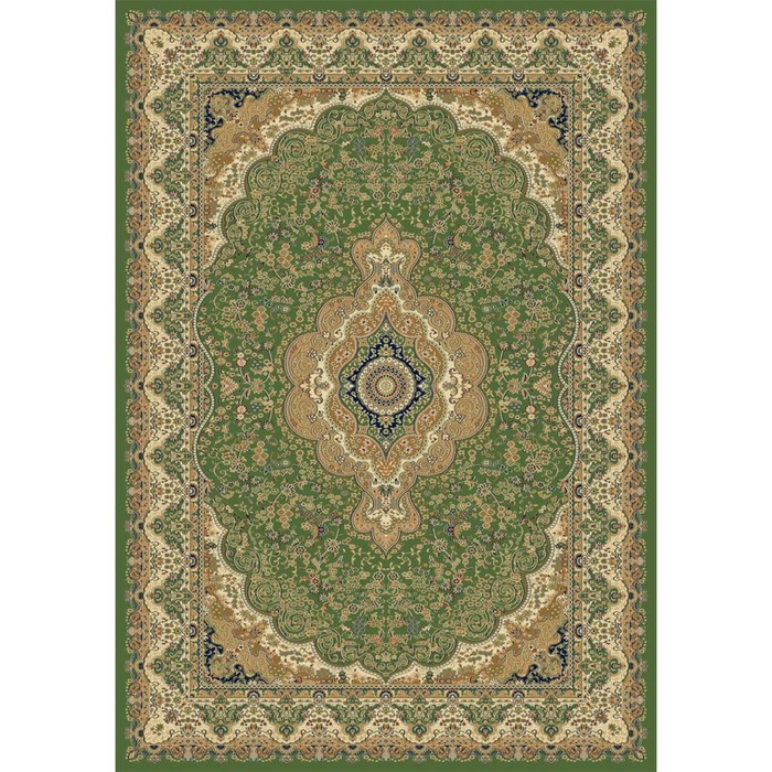 Ковер Heat-set BUHARA d419, 2,4 × 3,3 м, прямоугольный, GREEN