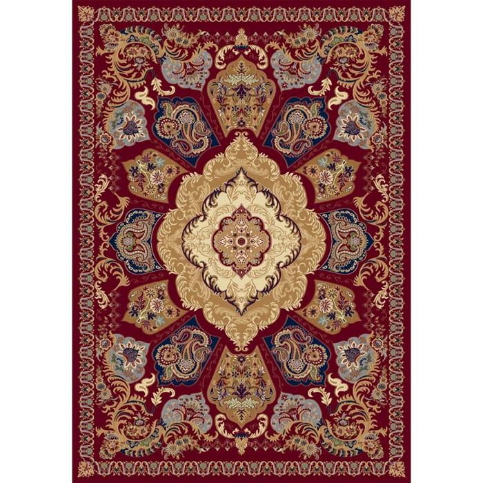 Ковер Heat-set BUHARA d428, 1,6 × 3 м, прямоугольный, RED