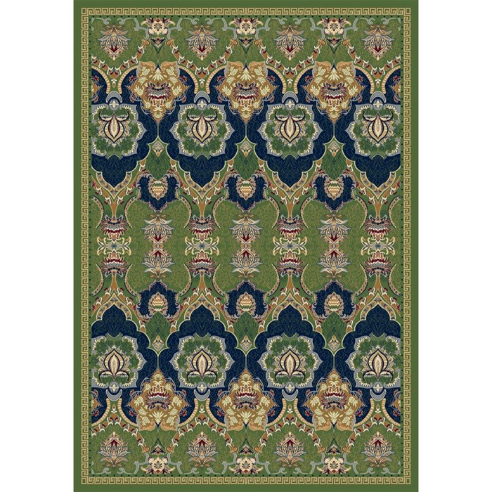 Ковер Heat-set BUHARA d435, 0,8 × 1,4 м, прямоугольный, GREEN