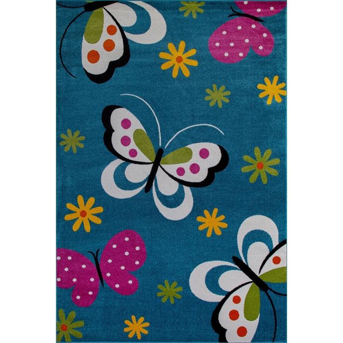 Ковер Fraise CRYSTAL 0772, 0,8 × 1,5 м, прямоугольный, BLUE