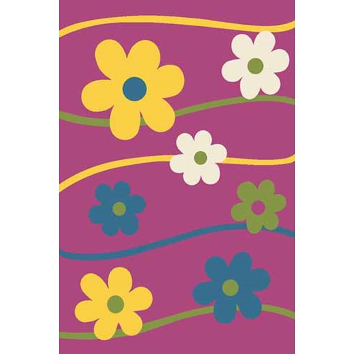 Ковер Fraise CRYSTAL 1021, 3 × 4 м, прямоугольный, PURPLE