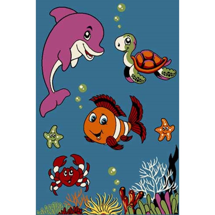 Ковер Fraise CRYSTAL 2109, 1,33 × 2 м, прямоугольный, BLUE