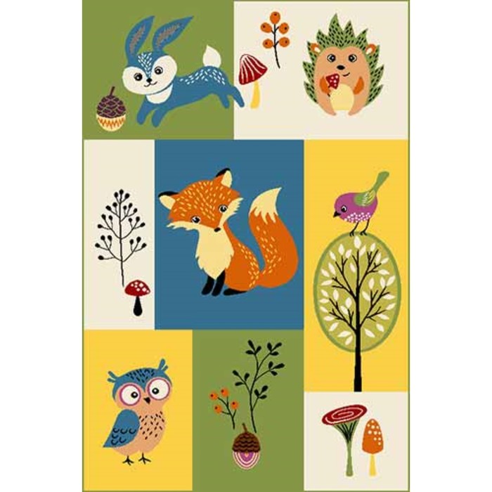 Ковер Fraise CRYSTAL 2348, 1,33 × 2 м, прямоугольный, MULTICOLOR