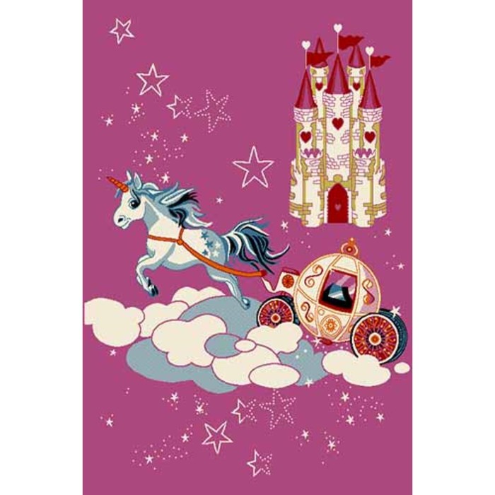 Ковер Fraise CRYSTAL 2701, 1,33 × 2 м, прямоугольный, PINK