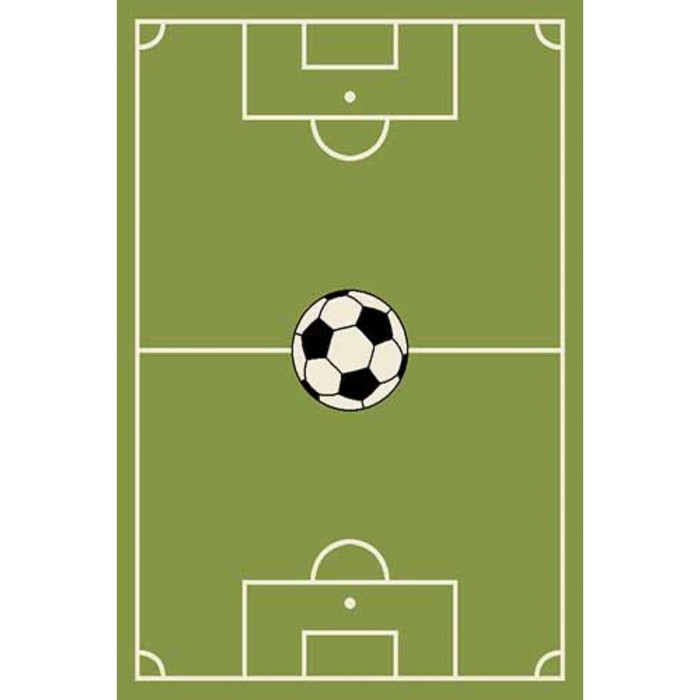 Ковер Fraise CRYSTAL C020, 0,8 × 1,5 м, прямоугольный, GREEN