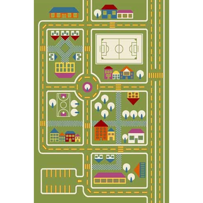 Ковер Fraise CRYSTAL C021, 1,6 × 2,3 м, прямоугольный, GREEN