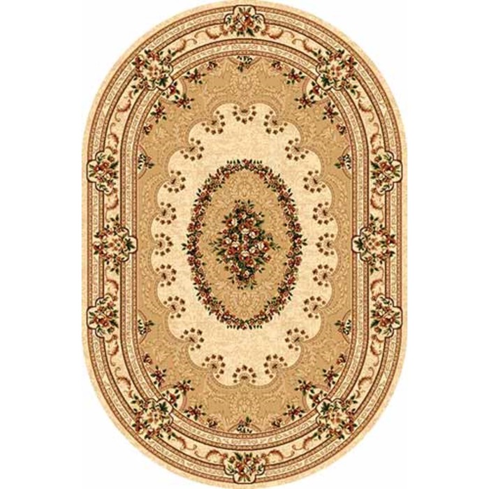 Ковер Heat-set DA VINCI 5440, 2,5 × 3 м, овал, CREAM